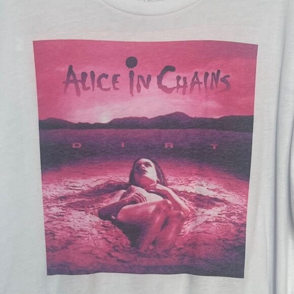 Alice In Chains Dirt Graphic T-Shirt Bella + Canvas White Size XL - Picture 5 of 8